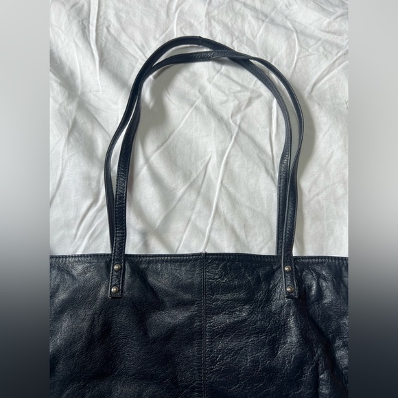 Latico Navy Leather Tote Bag - Picture 3 of 8